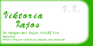 viktoria kajos business card
